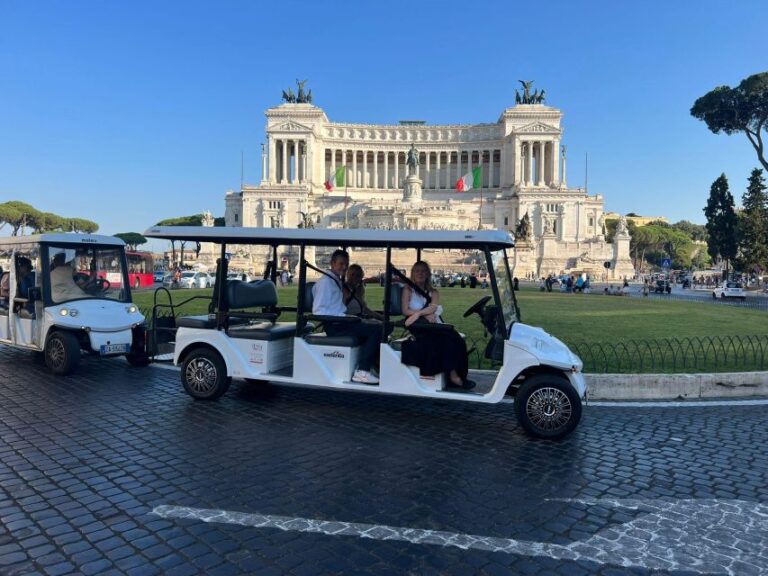 Rome: Private City Highlights Golf Cart Tour