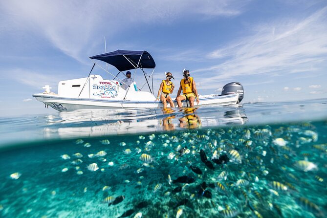 Total Snorkel and Jet Ski Tour Over Cancun Bay