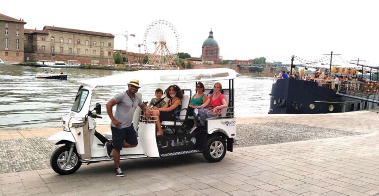 Toulouse: Electric Tuk-Tuk Tour With Photo Stops and Audio