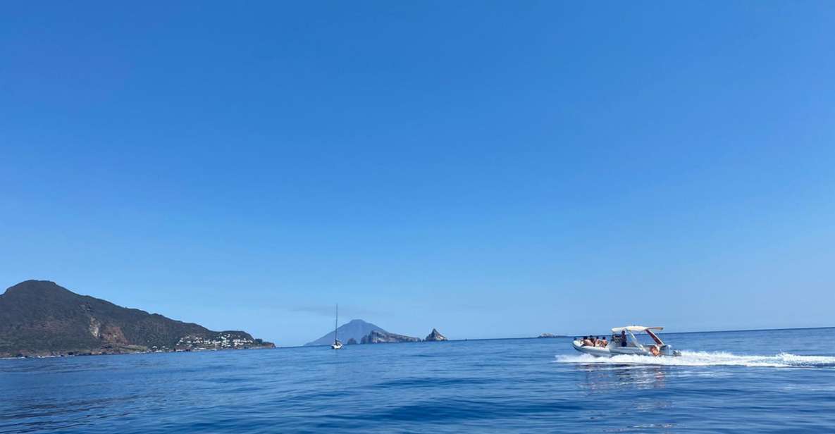 Vulcan and Lipari From Patti - Departure From Patti Marina Pier