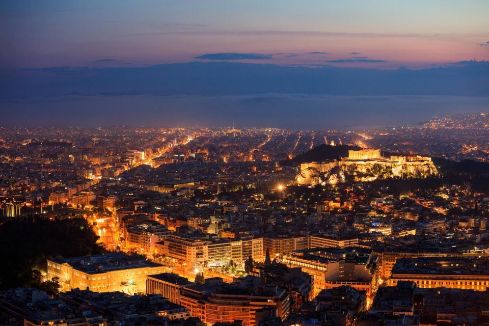Athens by Night - Panoramic Stadium Views