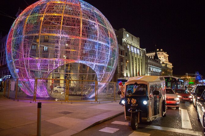 Christmas Lights Tour in Madrid in Private Eco Tuk Tuk - What To Expect