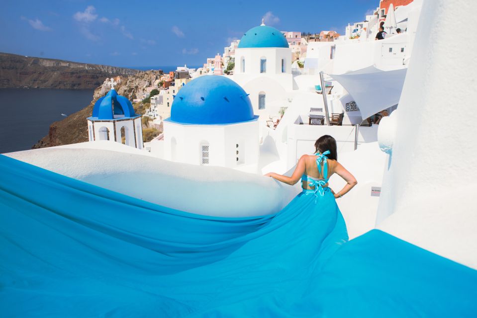 Flying Dress Santorini Photoshoot - Inclusions and Availability