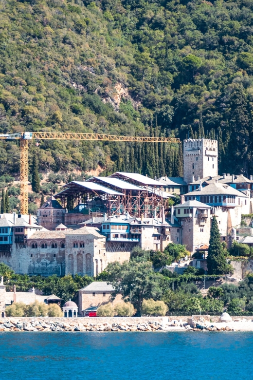 From Thesssaloniki: Mount Athos and Ammouliani Fun Cruise - Description