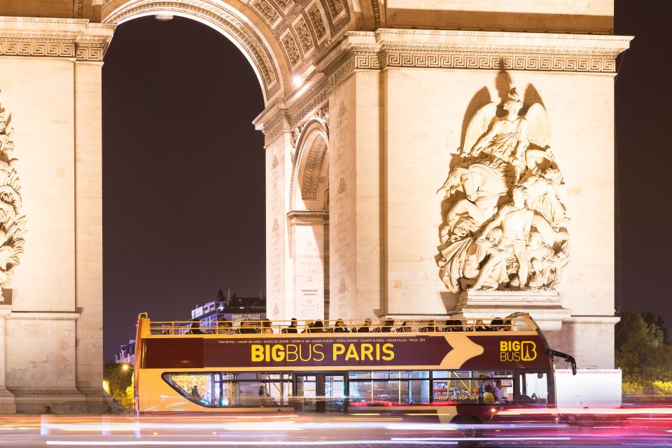 Paris: Big Bus Hop-on Hop-off Tour & Panoramic Night Tour - Tour Description