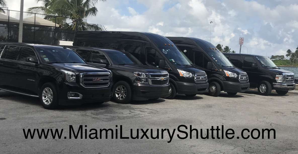 Port of Miami Shuttle to Miami Airport or Hotel in Miami - Important Information