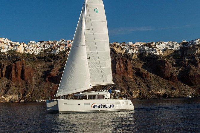 Private Morning Tour Lagoon 400-380 Sailing in Santorini ,Lunch, Drink, Transfer - Departure and Transfer Details