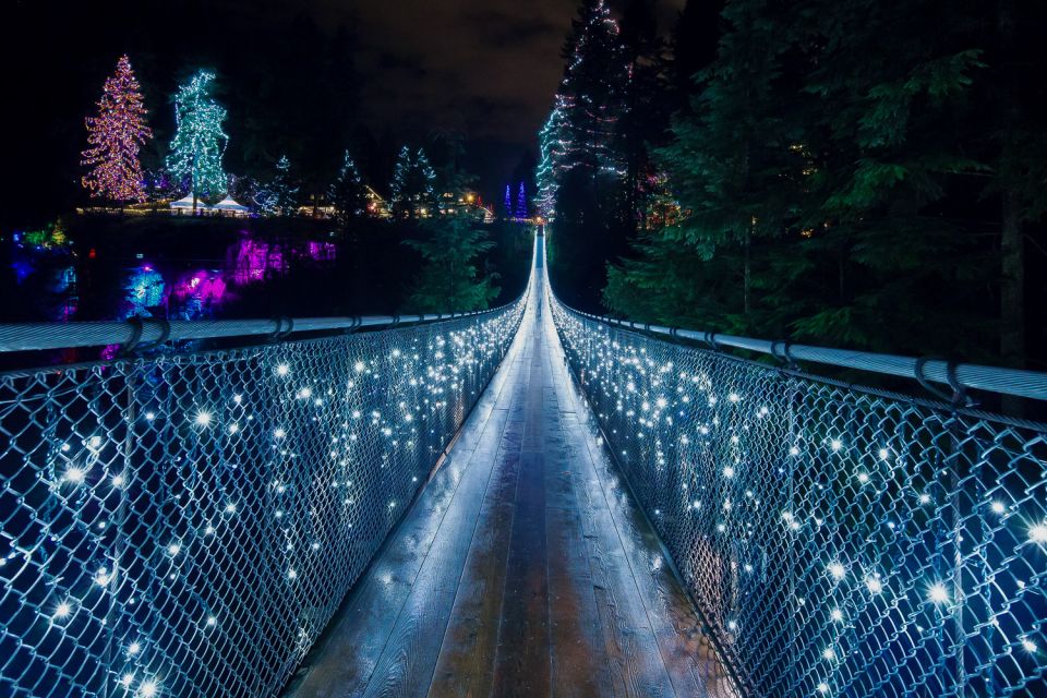 Vancouver and Capilano Suspension Bridge Canyon Lights - Itinerary Details
