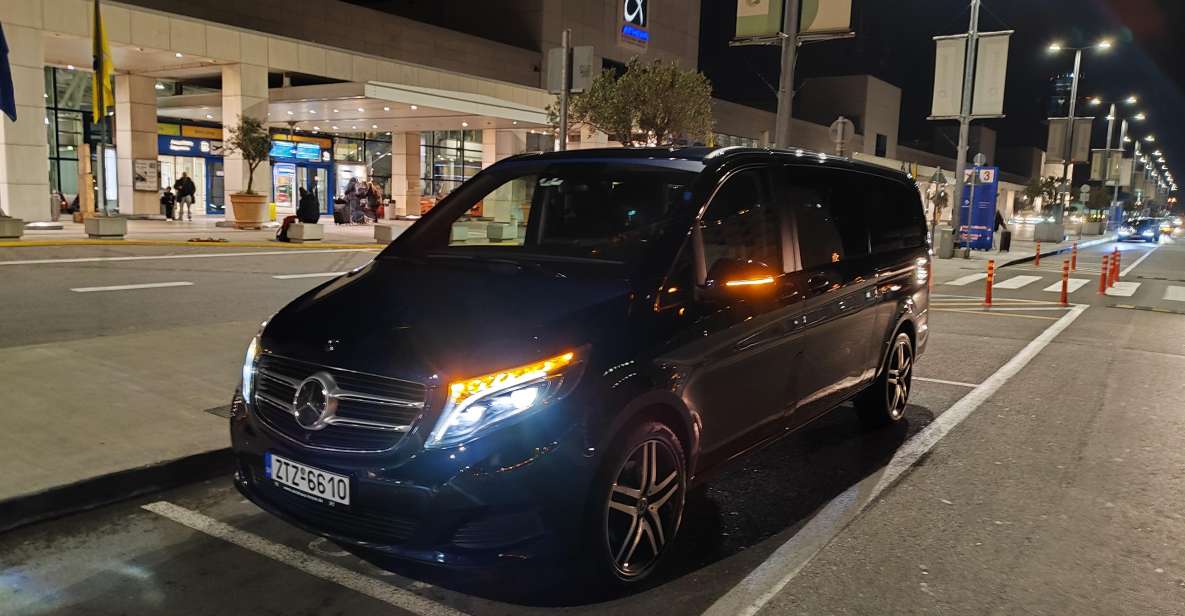 Athens: Mercedes V-Class Luxury Airport, Port, City Transfer - Included