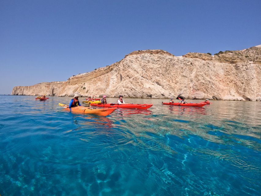 Milos: Kayaking Tour to Tsigrado and Gerakas Beach - Includes