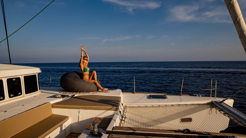 Mykonos: Boho Experience Catamaran Cruise - Departure and Duration