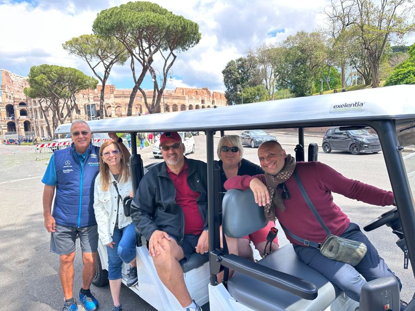 Rome in Golf Cart 7 Hours Unforgettable Full Immersion - Private Group Experience