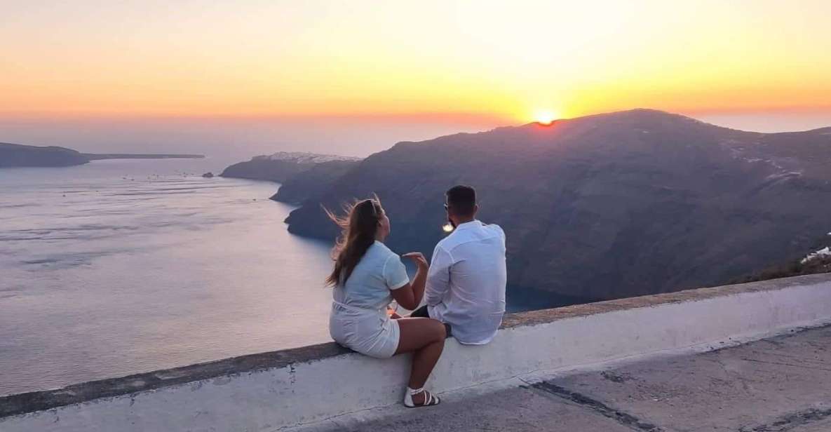 Santorini: Private Sunset Tour With Picnic & Transfer - Experience