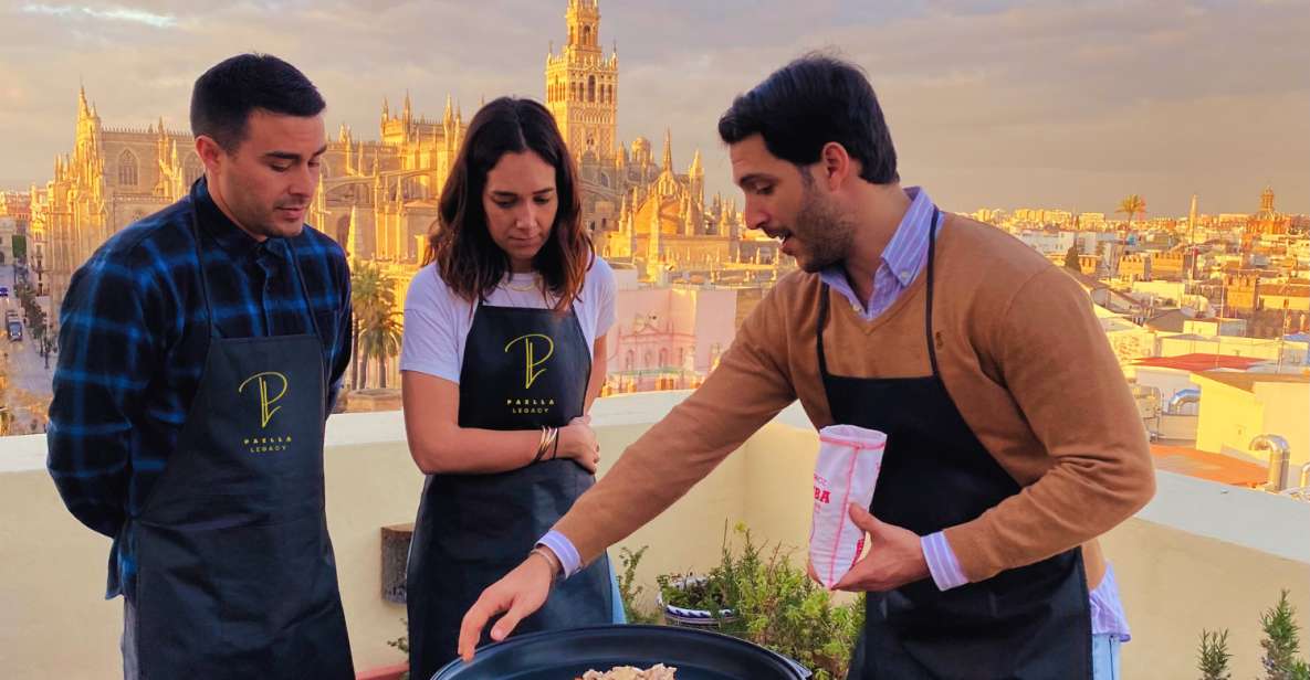 Seville: Private Paella Cooking Class With Cathedral Views - Itinerary