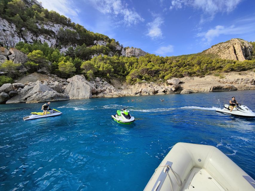 From San Antonio: Jet Ski Tour to Cala Aubarca With Swimming - Restrictions