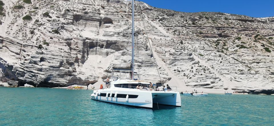 Milos: Kleftiko & Poliegos Catamaran Trip With Meal & Drinks - Meeting Point Information