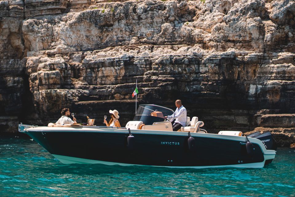 Monopoli: Private Sightseeing Speedboat Tour With Champagne - Itinerary and Stops