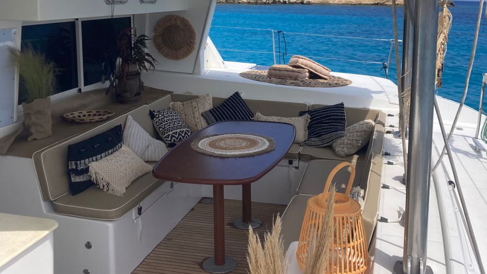 Mykonos: Boho Experience Catamaran Cruise - Onboard Experience