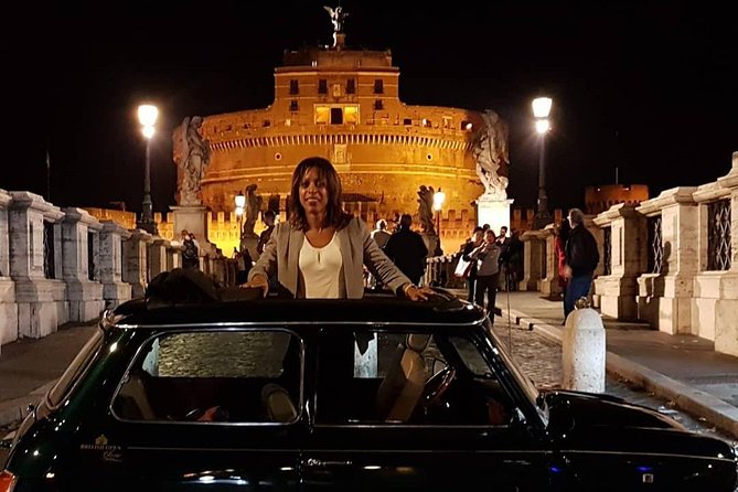 Rome Ancient Tour by Night in Mini Vintage Cabriolet With Drink - Response From Host and Tour Information
