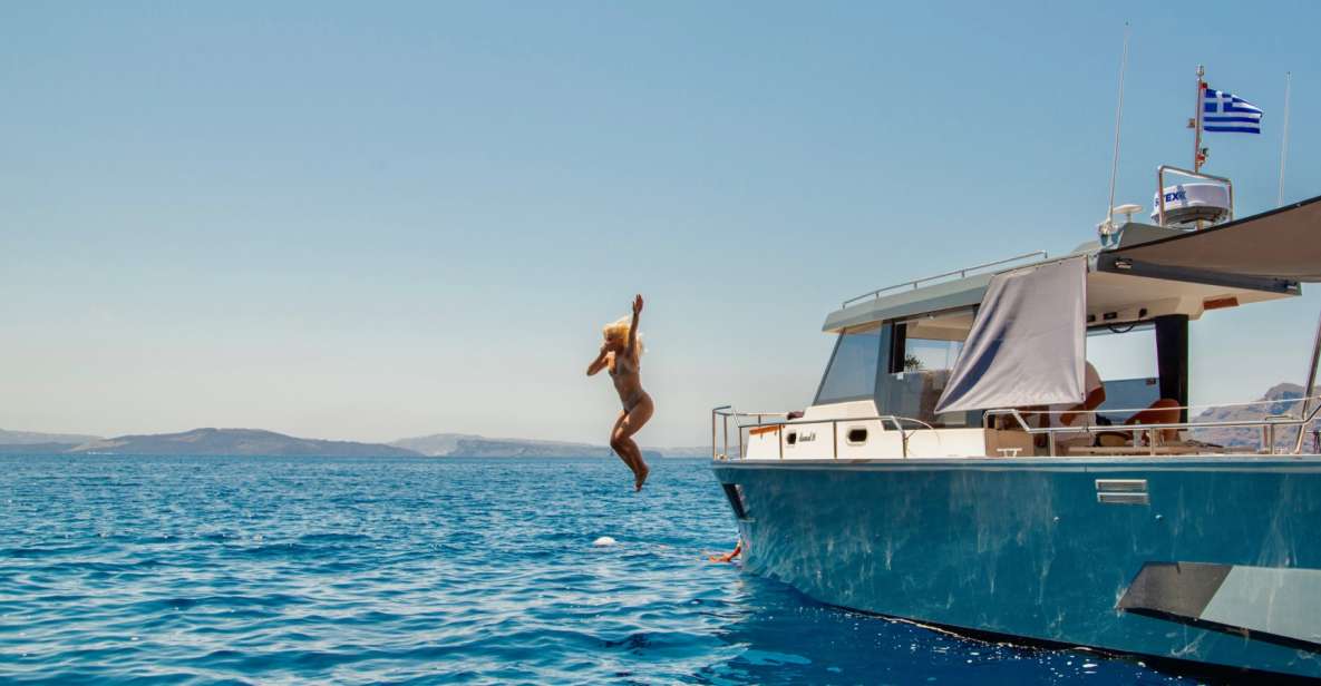 Santorini: Private Diamond 36 Motor Yacht Caldera Cruise - Important Information