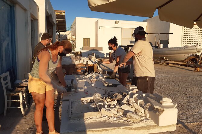 3-Hour Marble Workshop Creating Your Own Souvenir Out of ( Paros ) Marble - Marble Workshop Process