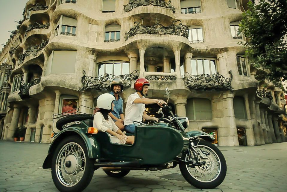 Barcelona: Motorcycle Sidecar Full-Day Tour With Stops - Detailed Tour Description