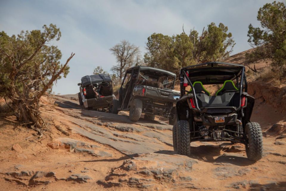 Moab: Self-Driven Guided Sunset UTV Tour to Fins N Things - Key Points