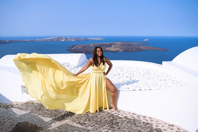 Santorini Flying Dress Photo Session Experience - Customer Reviews and Feedback
