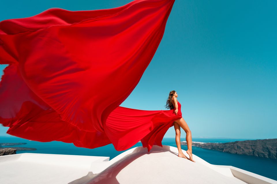 Santorini: Flying Dress Photoshoot Marilyn Package - Reviews: 5/548