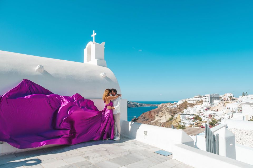 Flying Dress Santorini Photoshoot - Additional Details