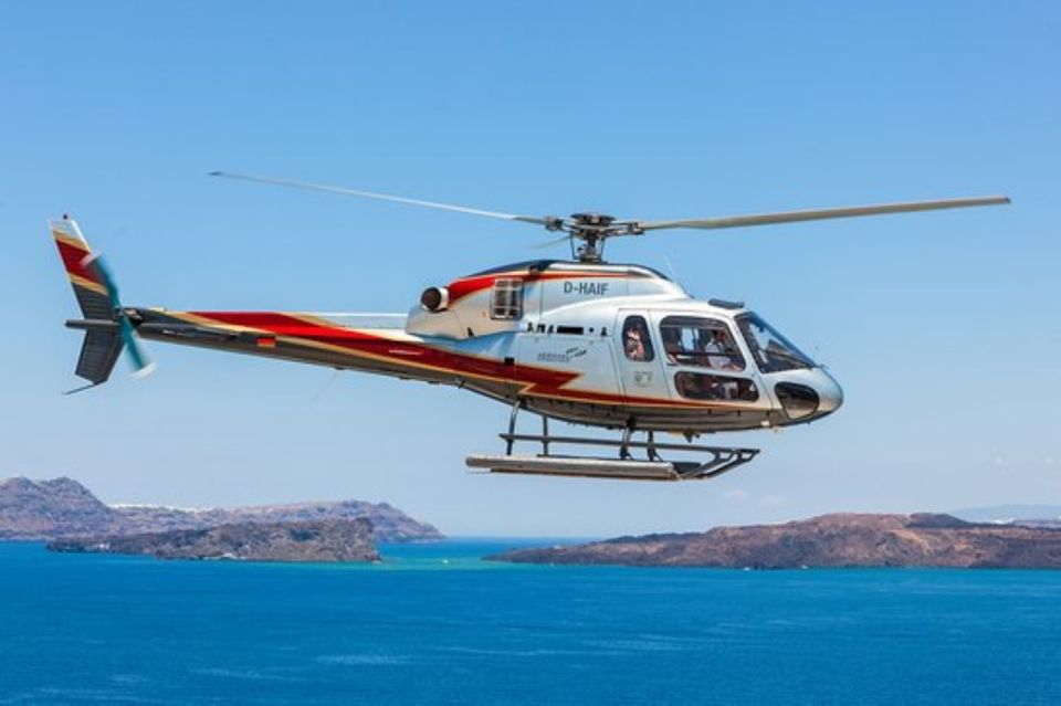 Helicopter Transfer Between Mykonos & Santorini - Common questions