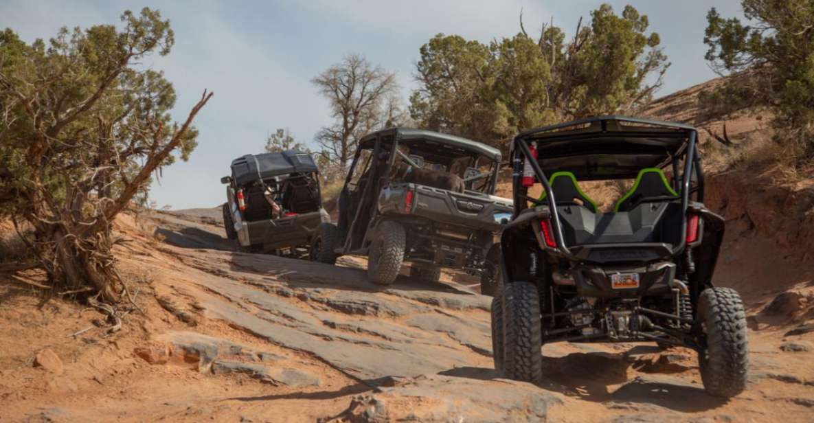 Moab: Self-Driven Guided Sunset UTV Tour to Fins N Things - Booking Information