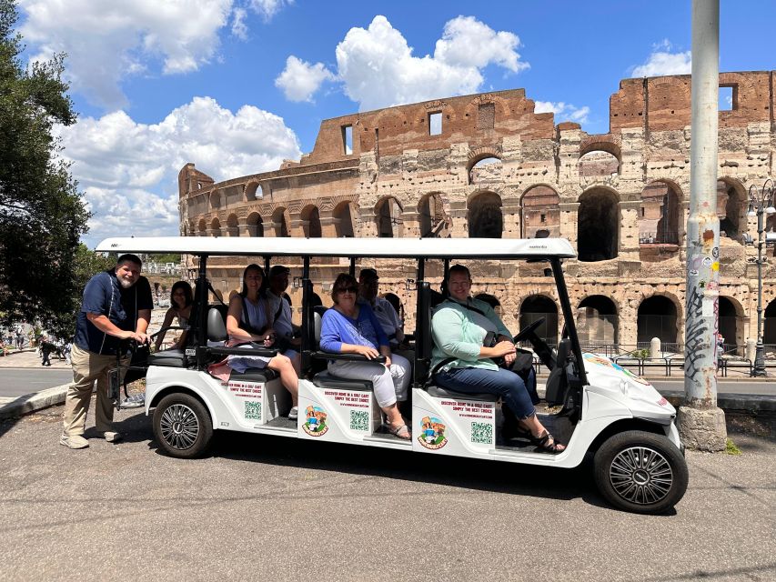 Rome in Golf Cart 7 Hours Unforgettable Full Immersion - Itinerary Overview