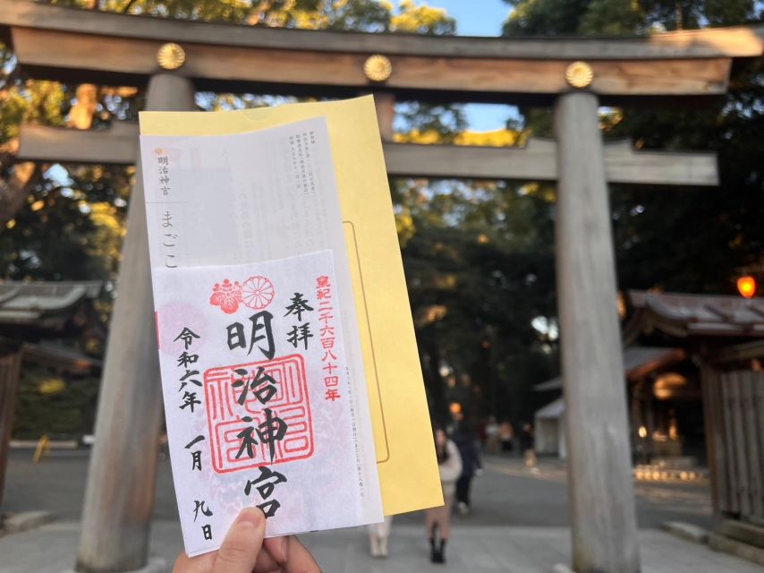 Tour in Meiji Shrine, Red Ink Stamp Experience and Shopping - Souvenir Selection Assistance