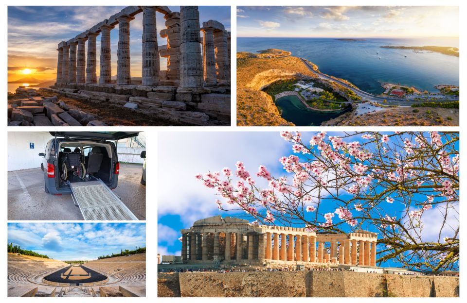 Athens: Wchair Accessible Tour to Athens, Sounio,Vouliagmeni - Key Points