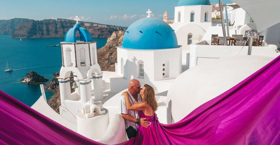 Flying Dress Santorini Photoshoot - Key Points