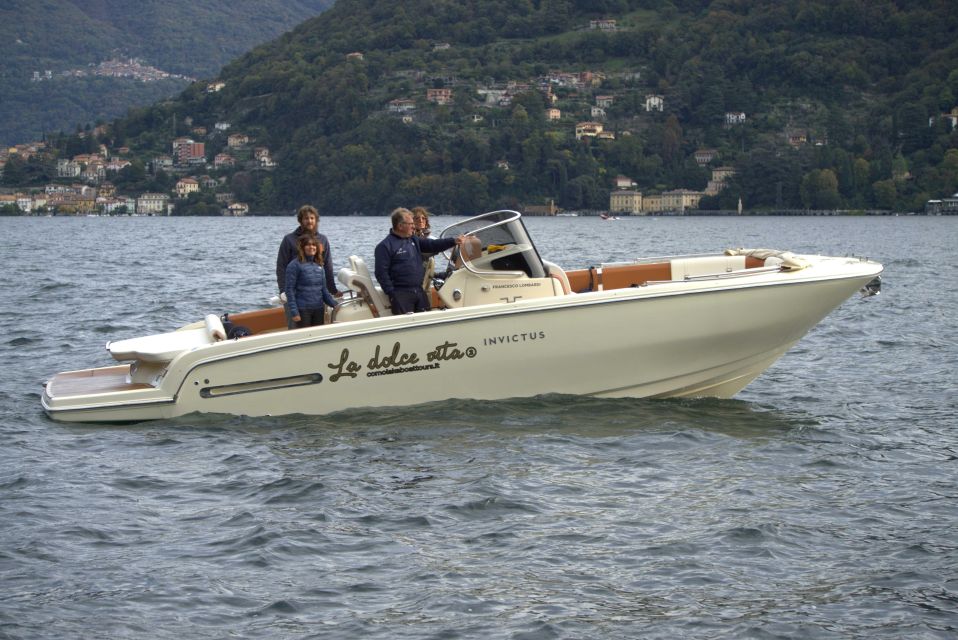 Lake Como: La Dolce Vita Private Tour 2 Hours on the Invictus Boat - Key Points
