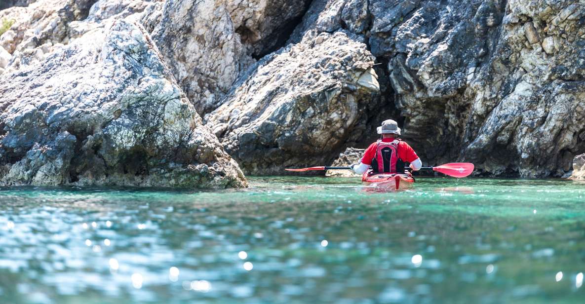 Lefkada: Sea Kayak Tour to Blue Caves With Picnic - Key Points