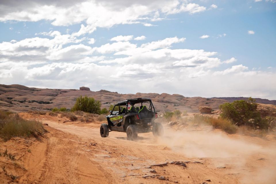 Moab: Self-Driven Guided Sunset UTV Tour to Fins N Things - Tour Overview