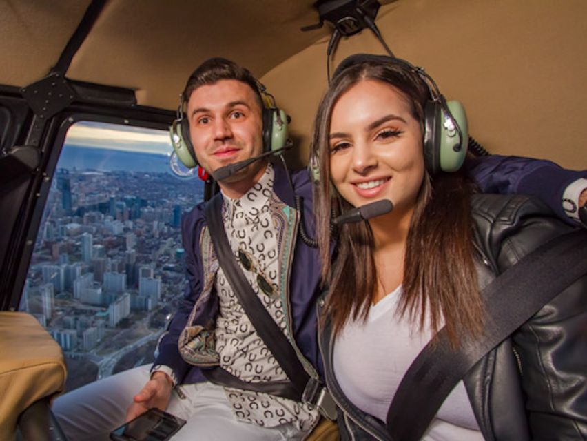 Toronto: Private Twilight Helicopter Tour With Wine - Key Points