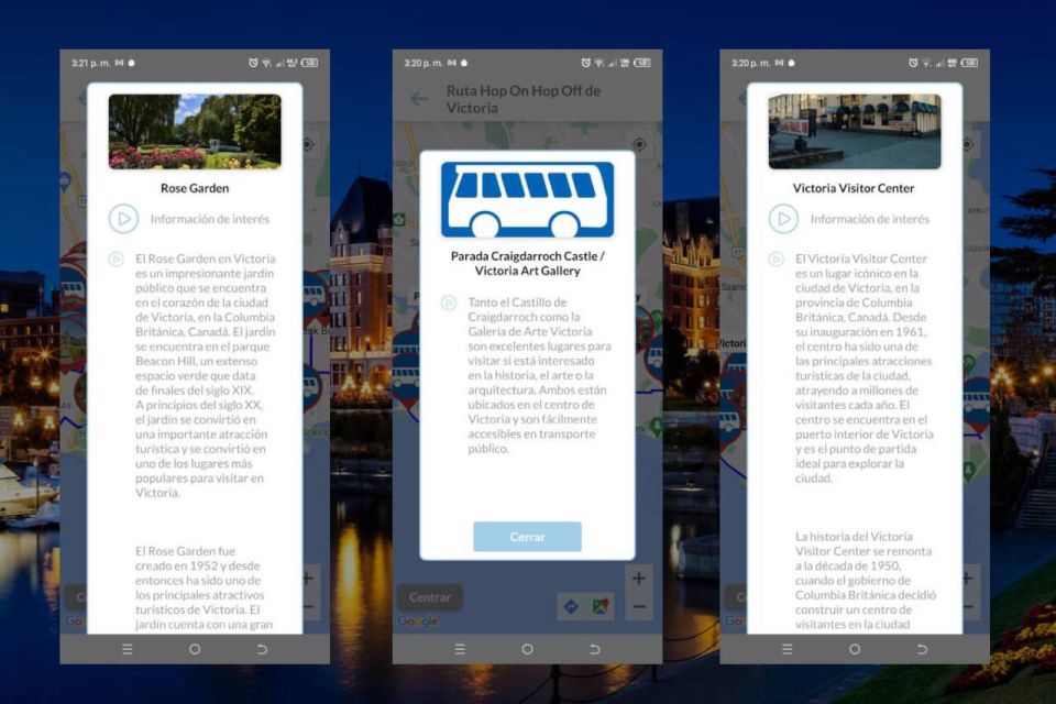 Victoria Self-Guided Tour App - Multilingual Audioguide - Key Points