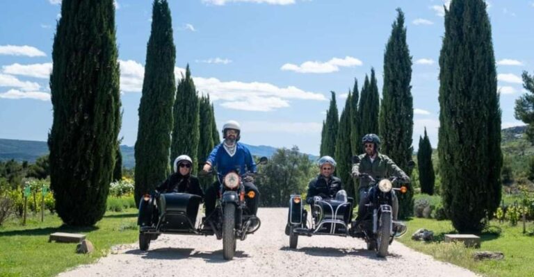 Aix-en-Provence: Wine or Beer Tour in Motorcycle Sidecar