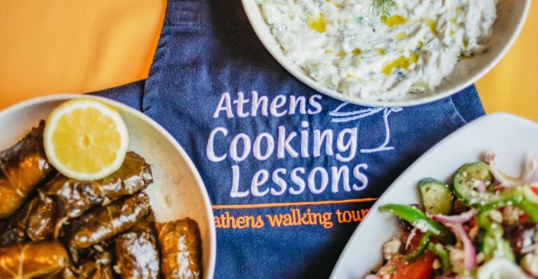 Athens: Discover Greek Food With a Class & 3-Course Dinner