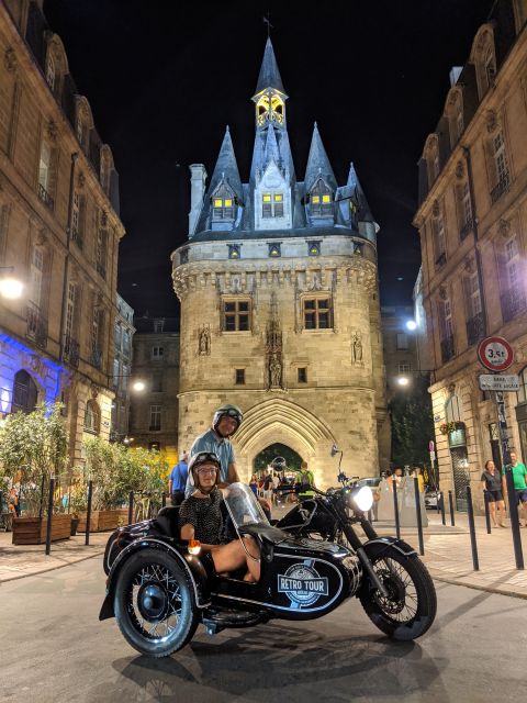 Bordeaux: Nighttime Sidecar Tour With Wine Tasting