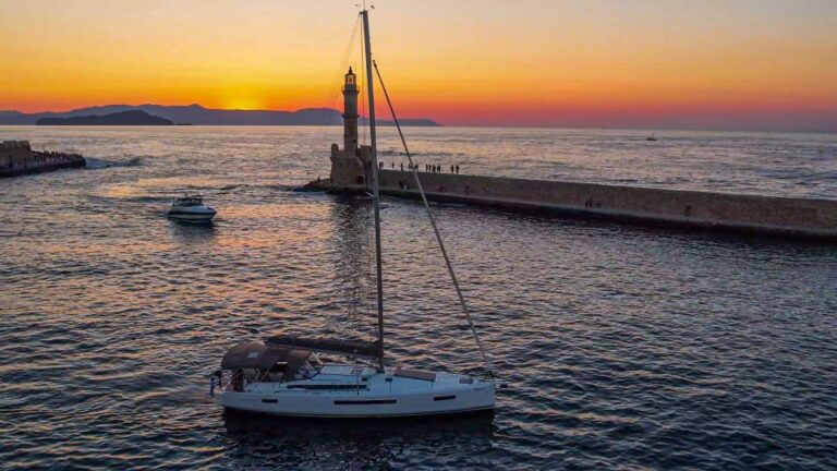 Chania Old Port: Private Sailing Cruise With Sunset Viewing