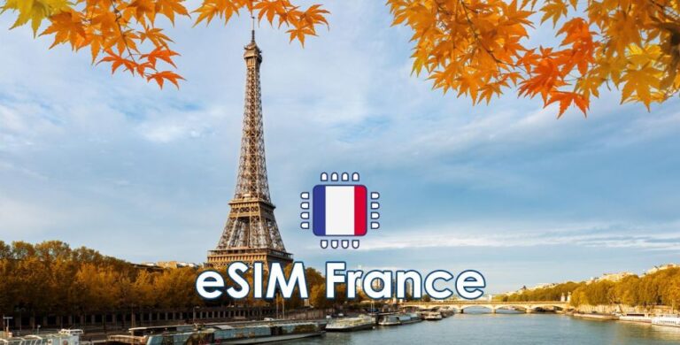 France: Esim Mobile Data Plan – 50GB