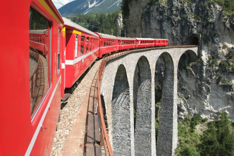 From Milan: Round-Trip Bernina Train Ticket to Saint Moritz