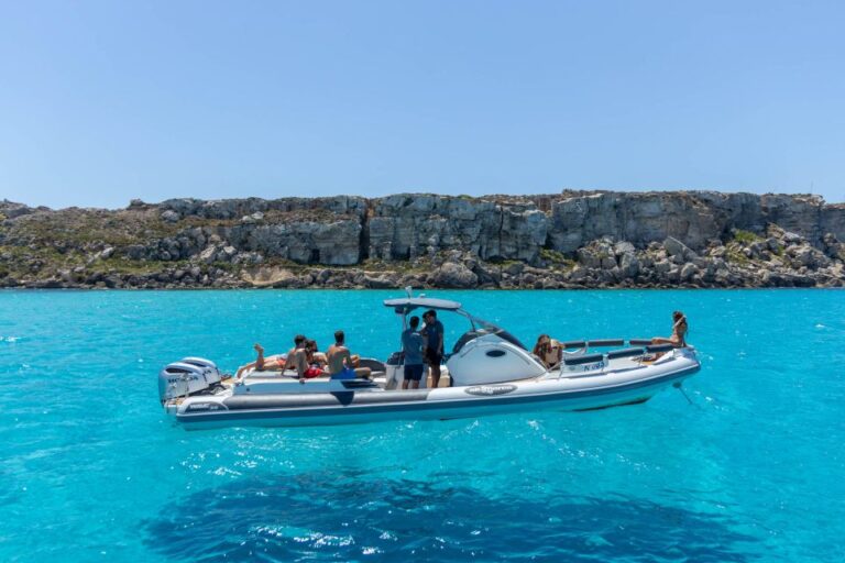 From Trapani: Egadi Islands Private Day Tour by Maxi Rib