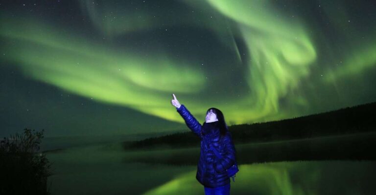 From Yellowknife: Northern Lights Bus Tour With Photos