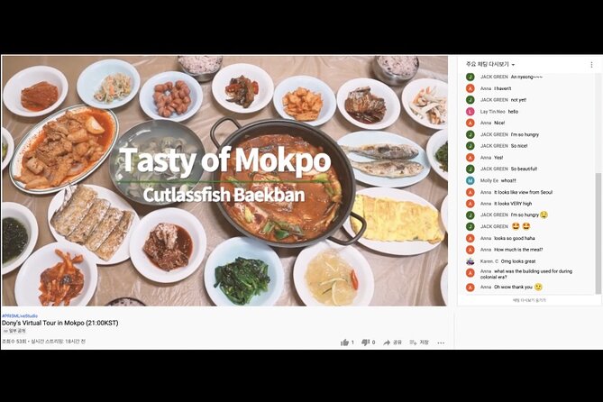 Fun & Informative Mokpo Food Virtual Tour in Korea - Exploring Mokpos Culinary Delights
